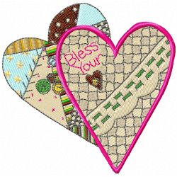 Hearts Embroidery Design 9